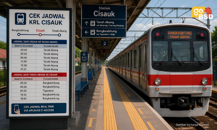 Cek jadwal KRL Cisauk - GoBSD