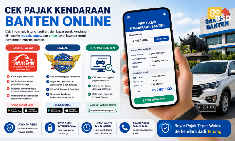 Cek Pajak Kendaraan Banten Online - GoBSD